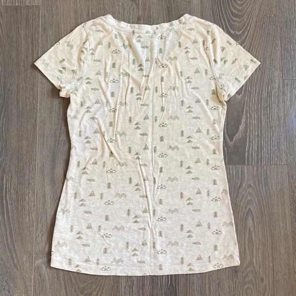 Tan Patterned Tee - Picture 2 of 5